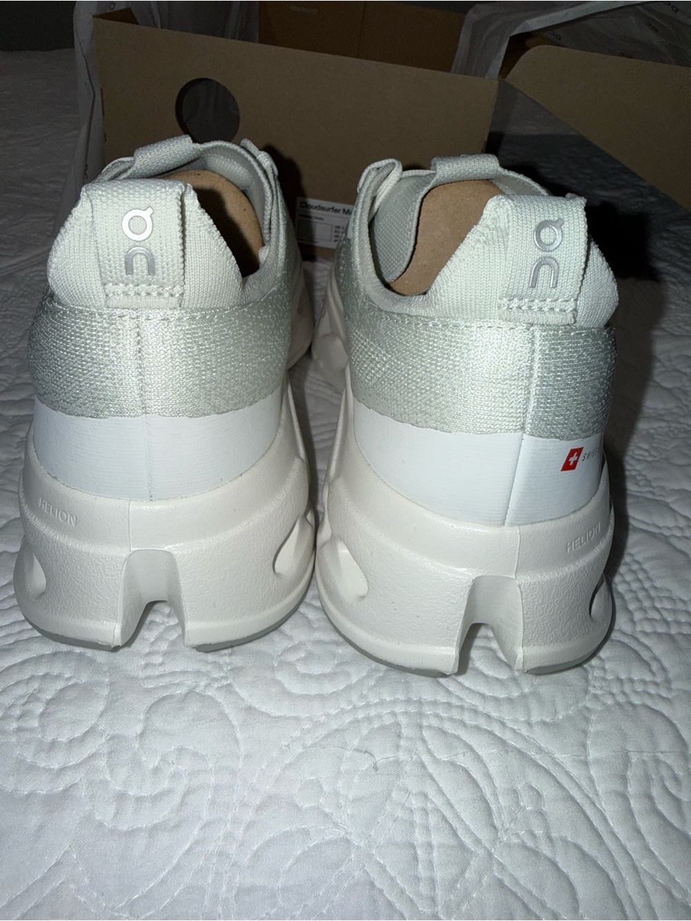 On Running Cloudnova Athletic Sneakers - White & Light Gray - Picture 5 of 7